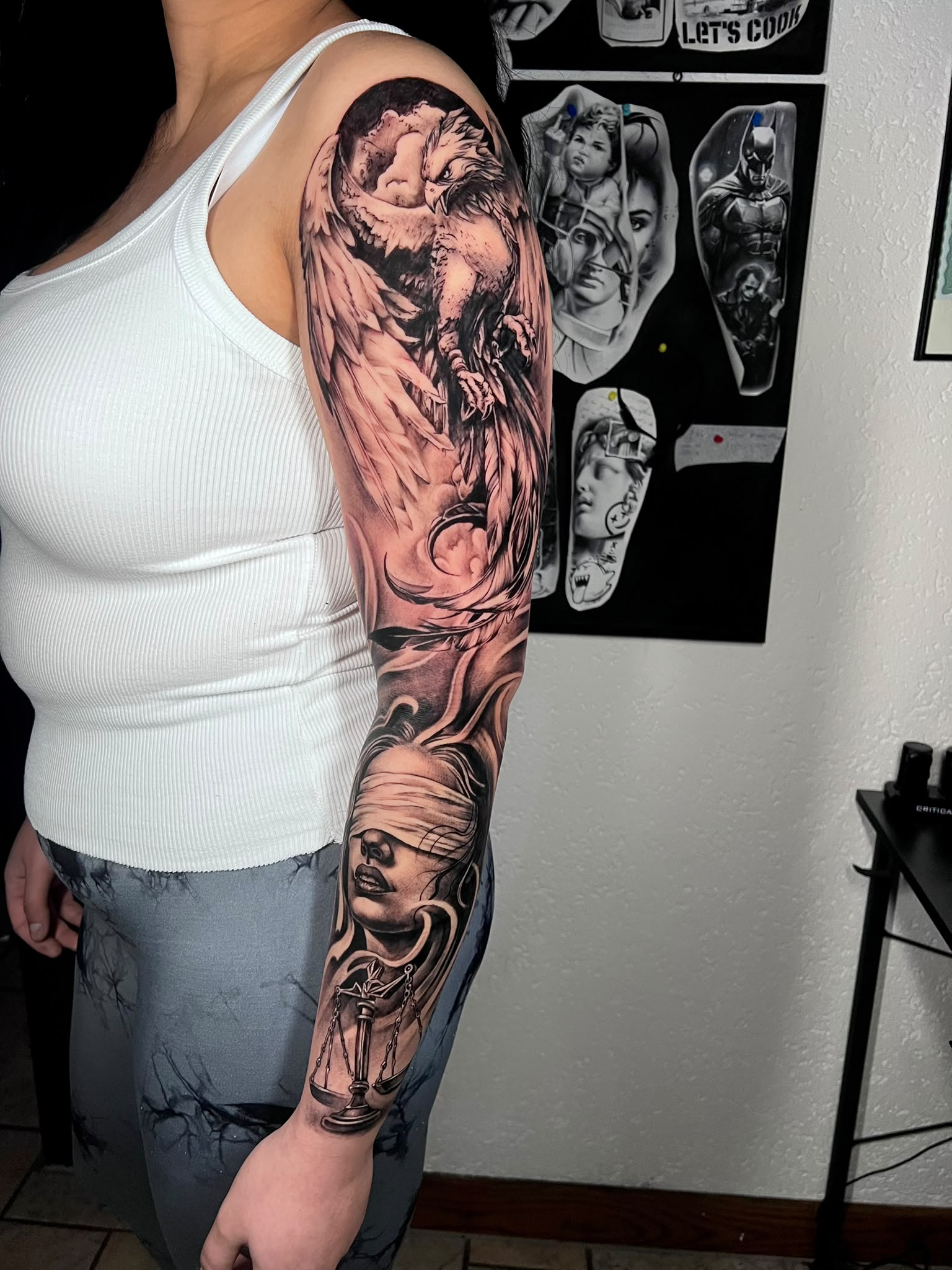 Flügel & Maske — Tattoo von Ciprian Grapa